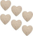 DEARMAMY 6 s&uuml;damekujulist kohtualusmatti komplekt, mis on valmistatud kuumakindlast vastupidavast materjalist kodumajapidamisse ja restorani, elegantsed kohtualused, kaitsevad kriimustuste ja kuumuse eest.