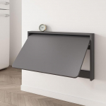 Schwebender Klapptisch zur Wandmontage,Wandtisch klappbar platzsparender K&uuml;chentisch Wandklapptisch f&uuml;r K&uuml;che Esszimmer Arbeitszimmer(Gris,64 * 49 * 8cm)