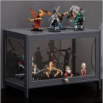 Klaasist vitriinkapp kollektsioonidele, puidust vitriinkapp, akr&uuml;&uuml;list vitriinkapp, akr&uuml;&uuml;list kollektsiooni vitriinkapp, multifunktsionaalne tolmukindel akr&uuml;&uuml;lvitriinkapp, selge vitriinkapp elutuppa ja