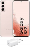 Samsung Galaxy S22 5G (256GB) roosa + laadija - mobiiltelefon, Android nutitelefon