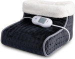 Alpina Electric Foot Warmer with Washable Inner Lining, Heat Setting via Remote Control, 3 Heat Settings Selectable