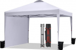BONTEC Gazebo 3 x 3 m 1 k&uuml;lgseinaga, veekindel ja stabiilne, talvekindel, 50+ UPF kaitsega, lihtne kokkupanek, reguleeritava k&otilde;rgusega, kaasaskantav koos rullkottidega - ideaalne v&auml;li&uuml;rituste korraldamiseks.