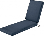 CLASSIC ACCESSORIES Montlake FadeSafe veekindel v&auml;litingimustes Chaise Lounge Padi, Patio m&ouml;&ouml;bli padi, 72 x 21 x 3-tolline, Indigo Heather Blue, Chaise Lounge padi, v&auml;ljas