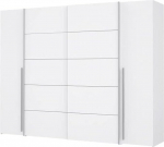 Forte Narago garderoobikapp 270, valge garderoobikapp, l&uuml;kandustega garderoobikapp, valge matt, 270,3 cm lai x 210,5 cm k&otilde;rge x 61,2 cm s&uuml;gavus