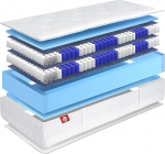 Matratzen Perfekt Terra Med Box&sup2; Box Spring madrats, 90 x 200 cm - ortopeediline vedrumadrats kahekordse vedrustuss&uuml;damikuga, ideaalne box spring vooditele, k&otilde;vadus H5, k&otilde;rgus 33 cm