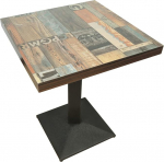 S&ouml;&ouml;gilaud, k&ouml;&ouml;gilaud, v&auml;ike s&ouml;&ouml;gilaud, lihtne v&auml;ike laud k&ouml;&ouml;ki, s&ouml;&ouml;gituppa ja elutuppa, kandiline, puidust ja metallist, baarilaud, baarilaud, bistrolaud (60 x 60 x 75 cm)