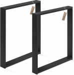 LAMO Manufaktur LTS-01-D-EE-9005 Lauajalad lauale, s&ouml;&ouml;gilauale, Simple Medium, kandiline profiil 60 x 30 mm, lauaraam 70 x 72 cm (laius x k&otilde;rgus), must, 2 tk.