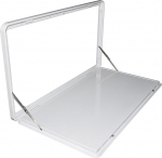 Seina kokkupandav laud, kokkupandav s&ouml;&ouml;gilaud, kokkupandav laud seinale paigaldamiseks, v&auml;litingimustes kasutatav piknikulaud, lukustatav ujuv laud, ideaalne matkaautodele ja -maasturitele (v&auml;rv: valge, suurus: 6