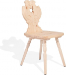 Klassikaline talutool kvaliteetsest m&auml;nnipuidust, traditsiooniline puidust tool, maal&auml;hedane tool, istme k&otilde;rgus: 45 cm, istme s&uuml;gavus: 38 cm, k&auml;sitsi valmistatud L&otilde;una-Tiroolist.