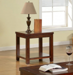 Furniture of America Furniture by America Torrence Transitional End Table, tume kirsikas
