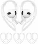 LALASTYLE 3 paari k&otilde;rvakonksud, mis &uuml;hilduvad AirPods 3 2 1 ja Pro, 360 nurga p&ouml;&ouml;ramine reguleeritava pikkusega libisemisvastane sportlik v&auml;lismaa k&otilde;rvakonksude tiibade hoidja AirPods Pro ja 1 2 3 jaoks - L&auml;bipaistev