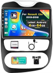[4G + 64G] Inefala Android 15 autoraadio Renault Clio 2013-2018 jaoks, 10-tolline puutetundlik raadio juhtmevaba CarPlay ja Android Car, GPS, WiFi, Bluetooth, RDS, FM, USB, SWC, mikrofon, tagurdamine