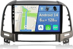 [6GB + 128GB] Android 14 autoraadio Hyundai Santa Fe 2006-2012-[Integreeritud CarPlay/Android Car/DSP/GPS]-9-tolline IPS-ekraan DAB/peeglilink/Bluetooth 5.0/360 kaamera