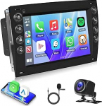 Carplay autoraadio Renault Megane2 2002-2009 Con GPS, 2GB + 64GB Bluetooth autostereo 2.5D puuteekraaniga juhtmevaba Android auto WiFi SWC FM/RDS raadio USB Mirror Link Canbus + tagumine kaamera