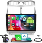 6G+128G juhtmevaba Carplay Android autoradio 2 DIN Peugeot 307/307CC/307SW 2002-2013 jaoks