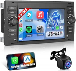 Androidi autoraadio Ford Transit Fiesta Focus Galaxy Mondeo Fusion Kuga C-Max S-Max Connect traadita Carplay ja Android Car, [2G + 64G] puuteekraaniga autoraadio GPS/WiFi/Bluetooth/EQ/FM RDS-ga