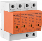 Heschen &uuml;lepingekaitse seade, LYD1-C40/385, 4P 385V 20KA tulekindel madalpinge eemaldaja, 35mm DIN r&ouml;&ouml;basteele paigaldatav (ilma kaugklemmita)