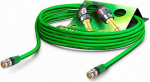 Suvekaabli videokaabel 6G-SDI / 4K SC Vector 0.8/3.7, BNC/BNC NBNC75BLP9X Neutrik roheline 0.5 m