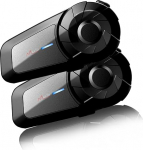 QSPORTPEAK mootorratta intercom Bluetooth peakomplektid, MX1 Driver 800 m Universal Intercom, HiFi Stereo Sound / IPX5 veekindel / Call Music Control, mootorratta kiivri k&otilde;lar intercom peakomplektide kaksikpakett