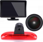 HD 1280 x 720 piksli &ouml;&ouml;vaatluskaamera 3. piduritulede piduritulede tagurduss&uuml;steemis + 4,3-tolline LCD TFT monitor Ducato 244 bussiboksi / Peugeot Boxer / Citroen Jumper 2002-2006 relee jaoks