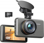 iZEEKER 4K Dash Cam koos tasuta 32GB MicroSD kaardiga, 2160P Dash Cam koos Loop salvestusega, G-sensoriga automaatne lukustus, parkimisrežiim, &ouml;ine n&auml;gemine, WDR