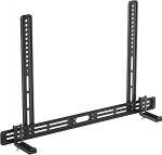 SBR501 Universaalne heliriba hoidik heliribadele, millel on/ei ole auke, 9 kg kandev&otilde;ime, pikendatav teleri heliriba, libisemisvastase alusega hoidik, heliriba teleri seadmetele