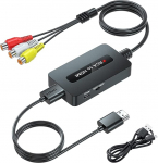 Kirolle Female RCA to HDMI kaabel Converter, CVBS Composite AV to HDMI Converter for N64/PS2/Wii