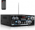 HiFi-v&otilde;imendi - KKMOL Stereov&otilde;imendi, AK55 Mini Bluetooth 5.0 raadio audio v&otilde;imendi vastuv&otilde;tja, 70W x 2 audio v&otilde;imendi vastuv&otilde;tja digitaalne v&otilde;imendi v&otilde;imendi v&otilde;imendi USB, SD-kaardi, kaugjuhtimispuldiga