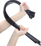 26-tollised suured kaablisidemed, 100-ne pakend, raske disain - maksimaalne koormus 200 naela, t&ouml;&ouml;temperatuur 5 &deg; F - 176 &deg; F - vastupidavad reguleeritavad nailonist kaablisidemed sise- ja v&auml;litingimustes kasutamiseks