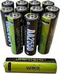 LoopEnergy AA 2550 laetav USB-C aku AA 1,5 V 2550 mWh (1700 mAh) Li-Ion aku, kiirlaadimine USB-C &uuml;henduse kaudu umbes 2 tunniga, 12 AA aku, 3 kaablit USB-A 4 x