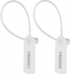 PATIKIL 200 plastikust ohutustihendid, plastikust ohutustihendid, &uuml;hekordsed nummerdatud kaablisidemed, ohutusm&auml;rgised, iselukustuvad inventari m&auml;rgistuseks, riietuseks, saatmiseks, valge