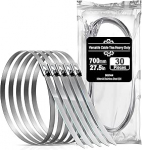 Deecam Roostevabast terasest kaablipaelad 700 x 10 mm - 30 roostevaba metallist pakend kuumakaitselindile, heitgaasile, kaabli komplekteerimiseks, aiapidamiseks, fikseeritud tara ja markiiside jaoks.