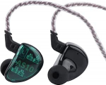 LINSOUL KZ AS10 5BA HiFi Stereo In-Ear k&otilde;rvaklapid k&otilde;rgresolutsiooniga k&otilde;rvaklapid 0.75mm 2-poolse kaabliga, viis tasakaalustatud armatuurik&otilde;larit, m&uuml;rasummutus (ilma mikrofonita, sinine)