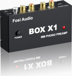 Fosi Audio BOX X1 Phono eelv&otilde;imendi MM plaadim&auml;ngijale 3,5 mm k&otilde;rvaklappide ja RCA v&auml;ljundiga + toitel&uuml;liti - ideaalne Phono eelv&otilde;imendi vin&uuml;&uuml;lihuvilistele