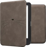 kwmobile &uuml;mbris &uuml;hildub Kobo Clara BW/Clara Colour/Tolino Shine (5) / Shine Color &uuml;mbris - Kunstnahast &uuml;mbris - Cat MIAU Hall