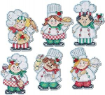 Disainit&ouml;&ouml;de ristpistes tikkimise ornamentide komplekt, Cooking Up Christmas