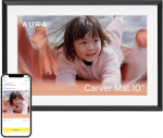 K&otilde;rvak&otilde;rvaklapid Aura Carver HD Smart Digital Photo Frame 10,1-tolline WiFi Cloud Digital Photo Frame Tasuta piiramatu salvestusruumi saatmine Fotode saatmine k&otilde;ikjalt