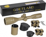 Goetland Rifle Rifle Scope 3-9 x 50 Airsoft Mil Dot Look R4 Reticle with Mounting Rings SFP Red Green Blue for Tactical Hunting Air Rifle Sports Shooters