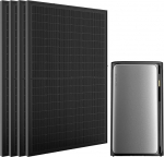 ALLDREI 2000 W r&otilde;duelektrijaam m&auml;luga 1,92 kWh, 4 MPPT, lisaseadmete komplekt, 4 x 500 W t&auml;ismustad bifaatsed p&auml;ikesemoodulid, 2300 W kahekordsed vahelduvvoolu&uuml;hendused, k&otilde;ik &uuml;hes disainis