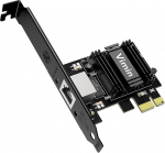 VIMIN 2.5G Base-T PCIe v&otilde;rgukaart koos Realtek RTL8125B - muutke PCIe pesa 2.5G Ethernet-pordiks, 2500/1000/100Mbps PCI Express Ethernet adapter Windowsile ja Linuxile