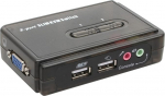 KVM l&uuml;liti, InLine&reg;, 2 port, USB koos heliga, 2 komplekti kaabliga 1,2m