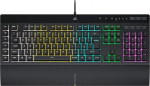 Corsair K55 RGB Pro - d&uuml;naamiline RGB taustavalgus - - IP42 tolmu- ja pritsmekindel (QWERTY)