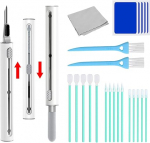 Fycyko Cleaning Kit for Airpods Pro 1 2 3 Multifunction Cleaning Pen Soft Brush for Bluetooth Headphones Bag Cleaning Tools for Earphones Mobile Phone Keyboard Charging Box Camera (White)