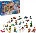 LEGO City advendikalender 2024, advendikingitus lastele alates 5. eluaastast, 24 &uuml;llatust, j&otilde;ulukingitus 60436, minifiguurid j&otilde;ulupukki ja j&otilde;uluvana, j&otilde;ulukingitus 60436