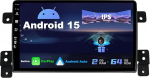 SXAUTO Android 14 IPS autoraadio sobib Suzuki Grand Vitara (2005-2015) - Sisseehitatud Carplay/Android auto - Tagurduskaamera tasuta - 2G + 32G - Juhtrattajuhtimine DAB WiFi Fast Boot 4G - 2 DIN 9