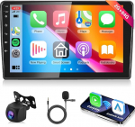 Rimoody 2G + 64G traadita Carplay Android 13 Autoradio 2 DIN Toyota Auris 2006-2011 10-tolline autoradio koos Android auto navigatsiooniga GPS WiFi peeglilink Bluetooth FM/RDS raadio DAB/OBD/DVR/SWC tagumine osa