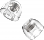 AZLA Mithryl IEM-Ohrst&ouml;psel -chirurgischer Edelstahlkern f&uuml;r HiFi-In-Ear-Monitore, kabelgebundene Ohrh&ouml;rer, IEM-Kopfh&ouml;rer - Kopfh&ouml;rerspitzen f&uuml;r D&uuml;sendurchmesser von 4,5mm - 6mm MS (1paar), M (1paar)