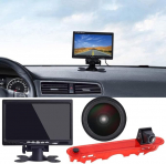 7-tolline TFT LCD monitor + 1280 x 720 pikslit 3. piduritulega piduritulega auto katuse tagurduskaamera Renault Kangoo II 2007-2021/Mercedes Benz Citan Tourer W415 Micro Camper 2012-2021 jaoks