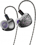 Yinyoo KBEAR TB-PRO IEM juhtmega k&otilde;rvaklapid HiFi 10 mm topeltmagnetiga PU + PEEK + DLC komposiitmembraan tsingisulamist hammasrataste disainiga ergonoomilised k&otilde;rvaklapid audiof&auml;nnidele (ilma MIC-ita)