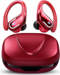 Ltinist Litinst Bluetooth spordik&otilde;rvaklapid, traadita Bluetooth 5.3 Stereo mikrofoniga, 75 tundi m&auml;nguaega, kaks LED-ekraani, IP7 veekindel USBC k&otilde;rvaklappidega k&otilde;rvaklapid spordi jaoks, punane
